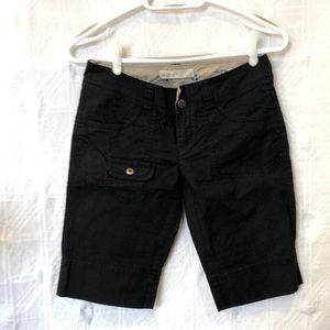 Black cargo shorts